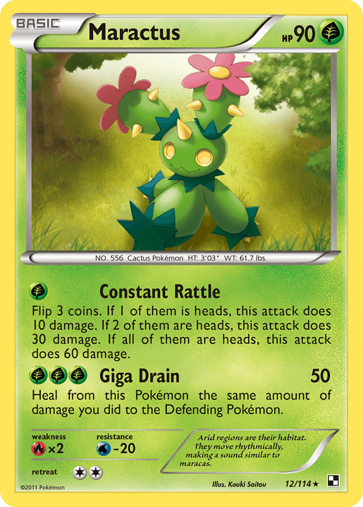 Maractus (12/114) [Black & White: Base Set] (Online Only)