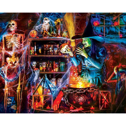 Halloween Glow in the Dark 100 Piece Jigsaw Puzzles 4-Pack