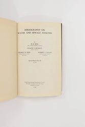 Bibliography on Water and Sewage Analysis (ONLINE ORDER ONLY)