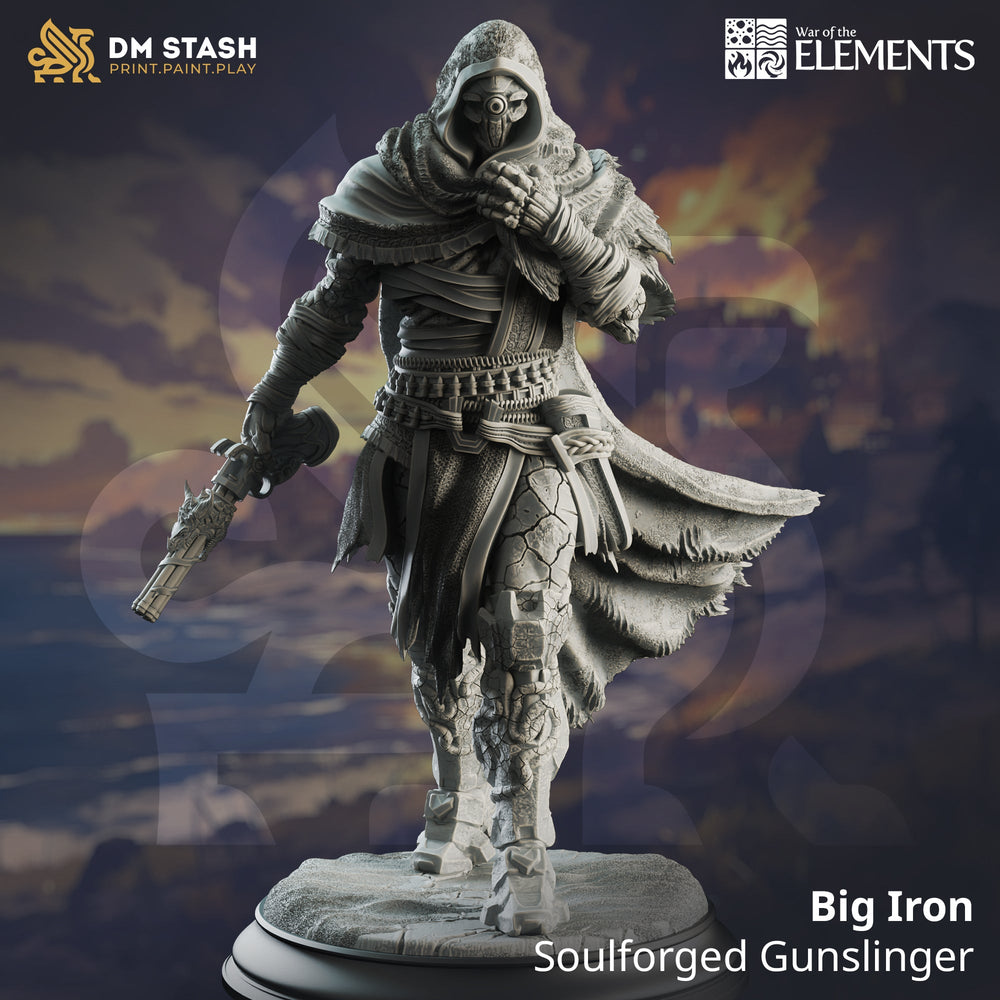 Big Iron, Soulforged Gunslinger (Male Warforged Fighter) (Online Order Only)