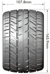 Louise RC MT-Rocket Sport 1/8 3.8 Monster Truck MFT Belted Road Tires 17mm Hex Hub 0" & 1/2" Offset LT3217X (ONLINE ORDER ONLY)