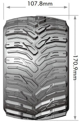 Louise RC MT-Cyclone Sport Compound 1/8 3.8 Monster Truck MFT Belted Tires, 0" & 1/2" Offset, LT3220X (ONLINE ORDER ONLY)