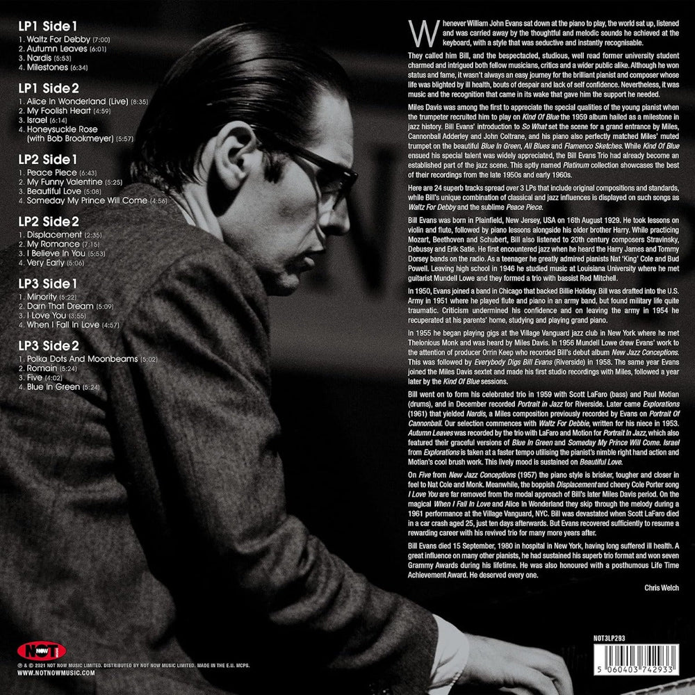 Bill Evans - Platinum Jazz (Silver Vinyl) [Import] (3 Lp's) [Vinyl] (ONLINE ORDER ONLY)