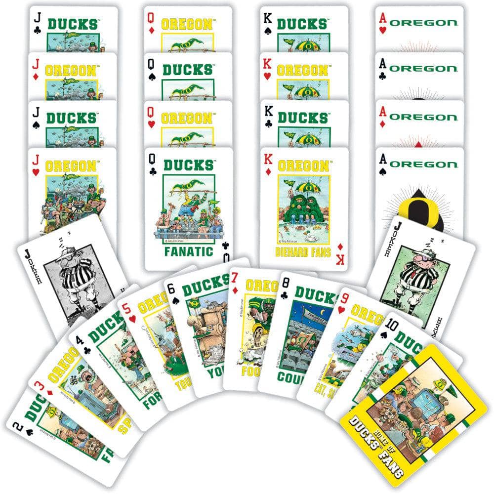 Oregon Ducks Fan Deck Playing Cards - 54 Card Deck (ONLINE ORDER ONLY)