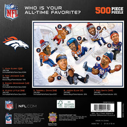 Denver Broncos - All-Time Greats 500 Piece Jigsaw Puzzle