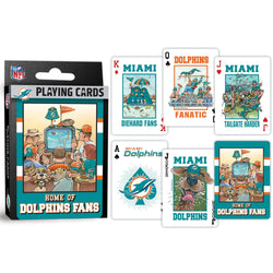 Miami Dolphins Fan Deck Playing Cards - 54 Card Deck (ONLINE ORDER ONLY)