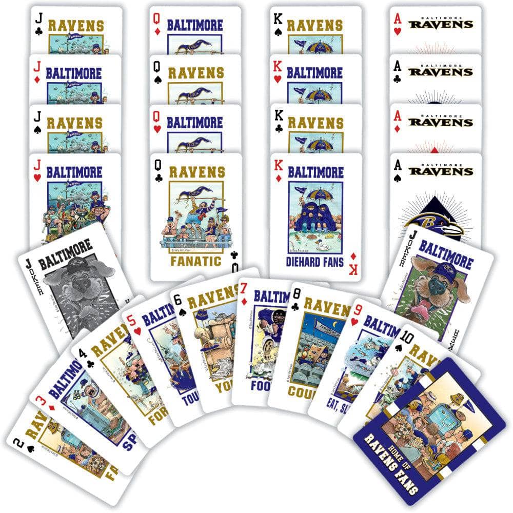 Baltimore Ravens Fan Deck Playing Cards - 54 Card Deck (ONLINE ORDER ONLY)