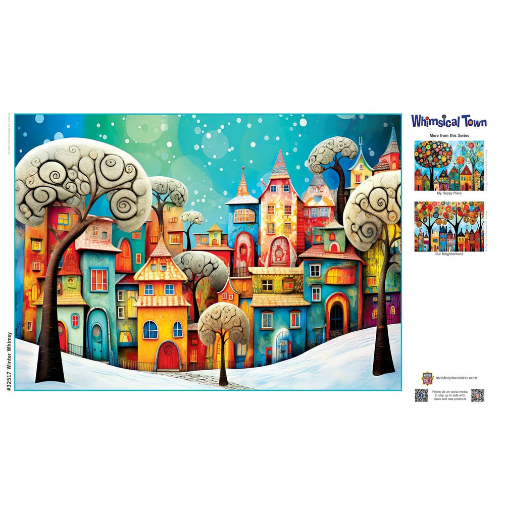 Whimsical Town - Winter Whimsey 500 Piece Jigsaw Puzzle (ONLINE ORDER ONLY)