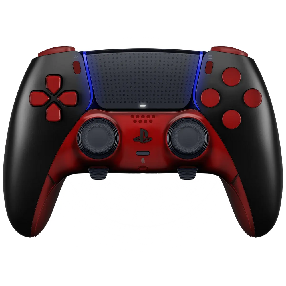 MODDEDZONE BLACK/RED PS5 DualSense Edge Custom Modded Wireless Controller (ONLINE ORDER ONLY)