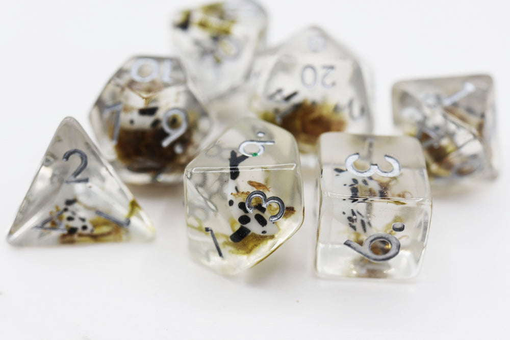 Black Koi Fish RPG Dice Set (ONLINE ORDER ONLY)