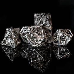 NYCC Exclusive Sterling Silver Dice Set - Black (ONLINE ORDER ONLY)