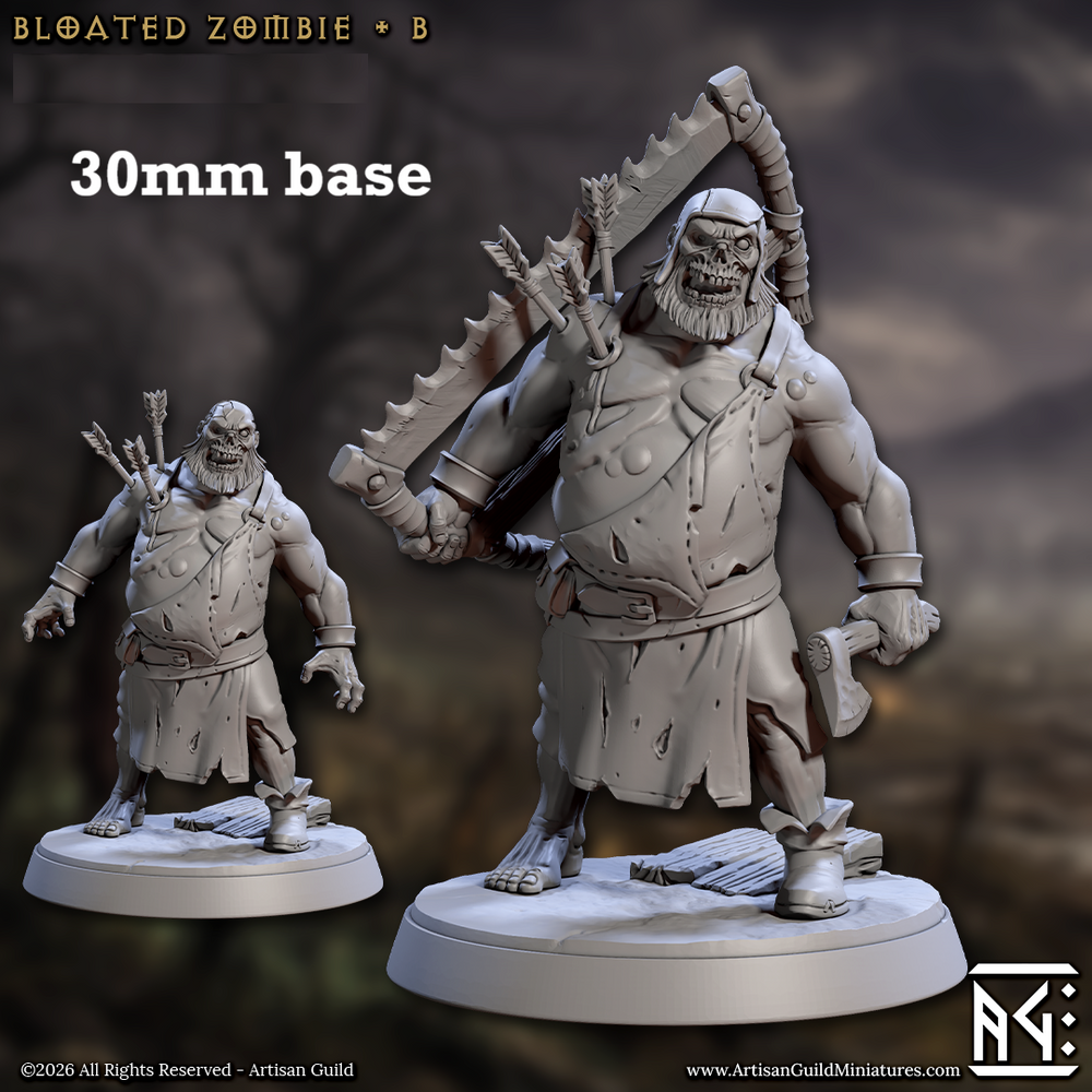 Bloated Zombie: Sculpt B (Male Zombie) (ONLINE ORDER ONLY)