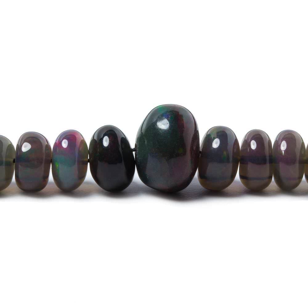 3-7mm Blue Ethiopian Opal Plain Rondelle Beads 16 inch 138 pieces (ONLINE ORDER ONLY)