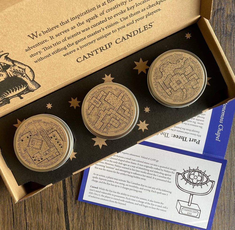 Cantrip Candles Adventure Triptych (3-Pack) (ONLINE ORDER ONLY)