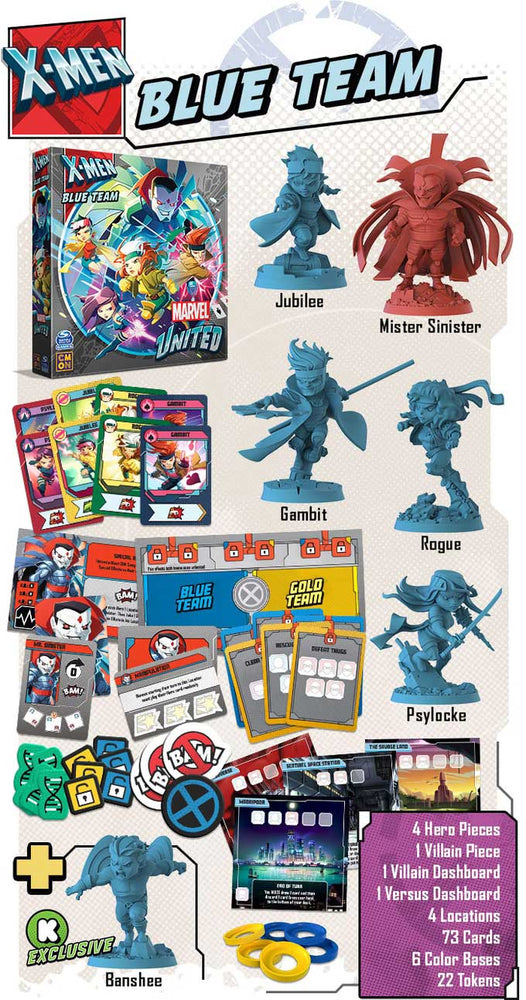 Marvel United: X-Men Blue Team Expansion (ONLINE ORDER ONLY)