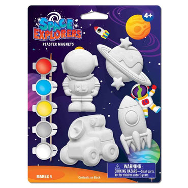 Space Explorers - 4-Pack Plaster Magnets Paint Kit (ONLINE ORDER ONLY)