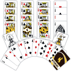 Wyoming Cowboys Playing Cards - 54 Card Deck (ONLINE ORDER ONLY)