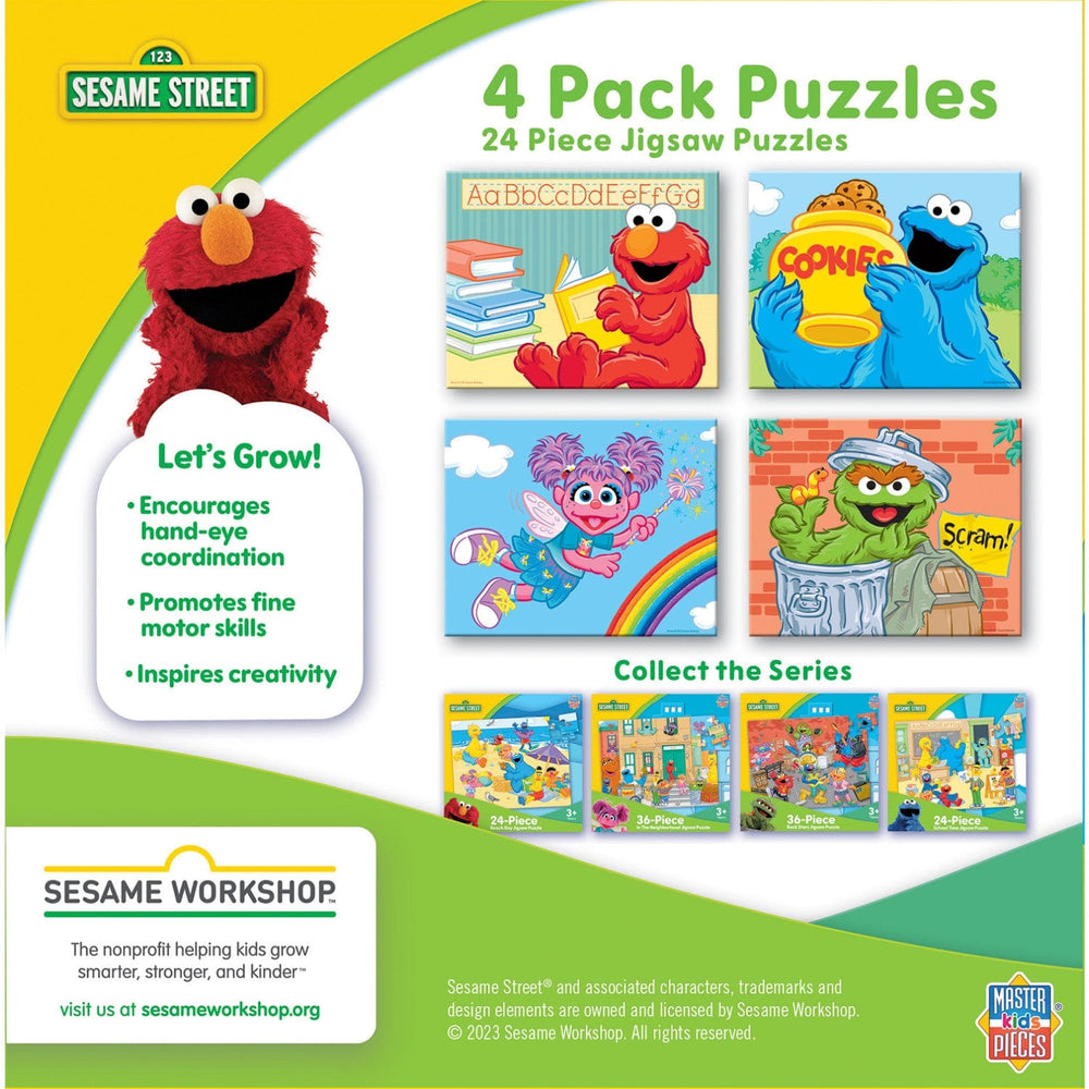 Sesame Street 24 Piece Jigsaw Puzzles 4-Pack (ONLINE ORDER ONLY)