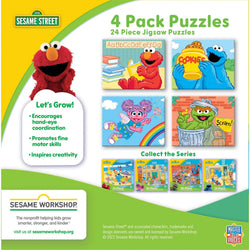 Sesame Street 24 Piece Jigsaw Puzzles 4-Pack (ONLINE ORDER ONLY)