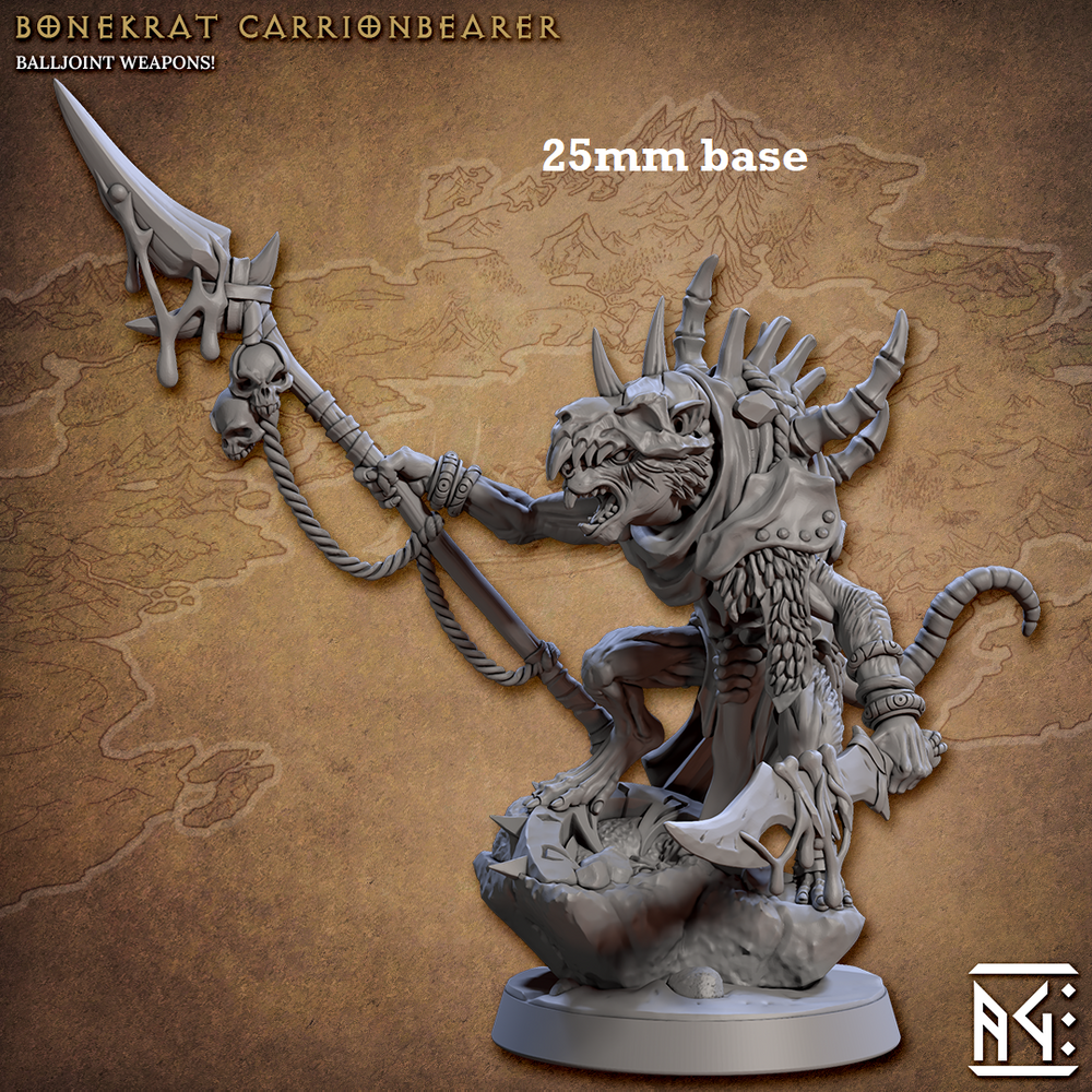 Bonekrat Carrionbearer (Male Ratkin Warlord) (Online Order Only)