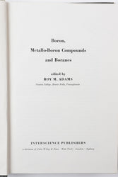 Boron, Metallo-Boron, Compounds and Boranes (ONLINE ORDER ONLY)
