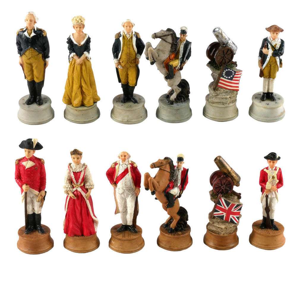 Chess Pieces - Resin - American Revolution (ONLINE ORDER ONLY)