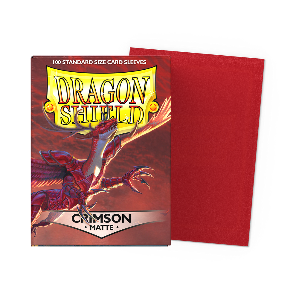 Dragon Shield: Standard 100ct Sleeves - Crimson (Matte) (Online Order Only)