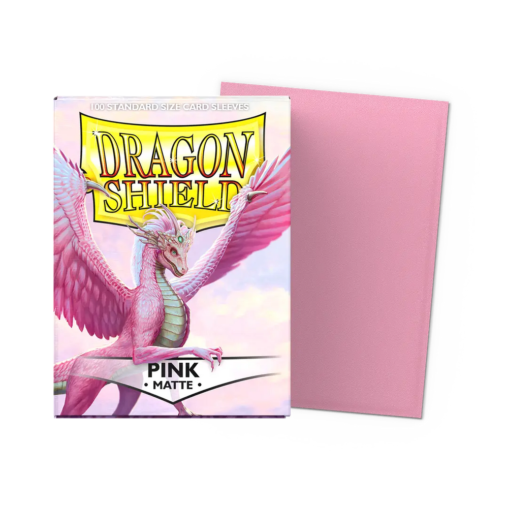 Dragon Shield: Standard 100ct Sleeves - Pink (Matte) (Online Order Only)
