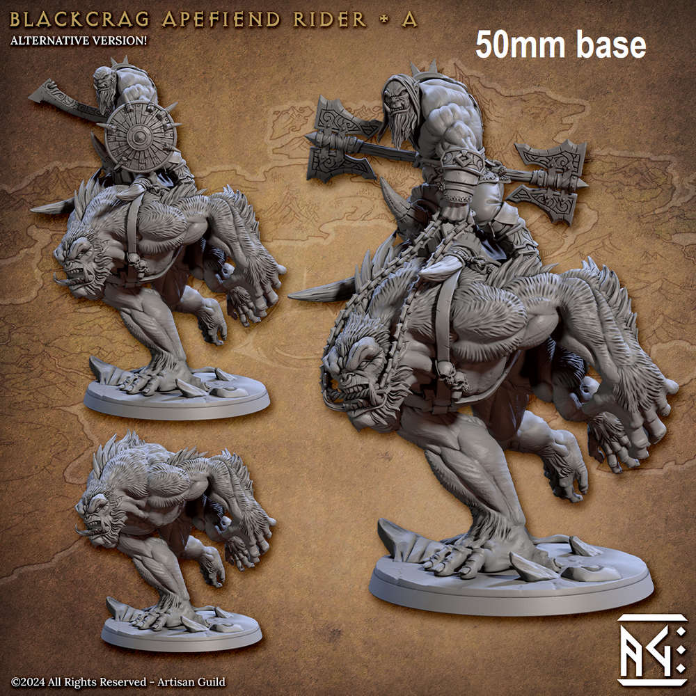 Blackcrag Apefiend Rider (Sculpt A) (Online Only)