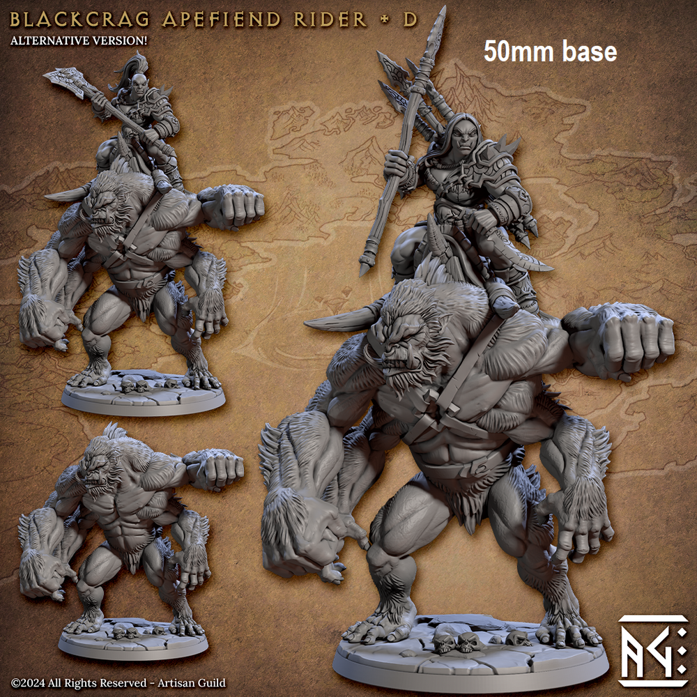 Blackcrag Apefiend Rider (Sculpt D - Apex) (Online Only)