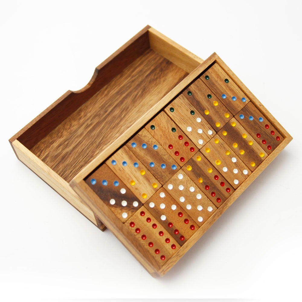 Double 6 Wooden Dominoes Set (Online Order Only)