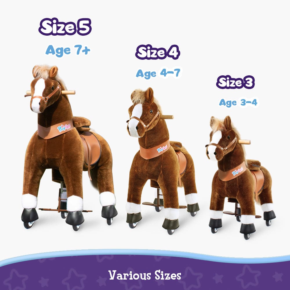 PonyCycle Large Ride On Horse Toy - Brown (ONLINE ORDER ONLY)