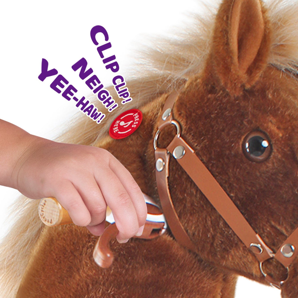 PonyCycle Large Ride On Horse Toy - Brown (ONLINE ORDER ONLY)