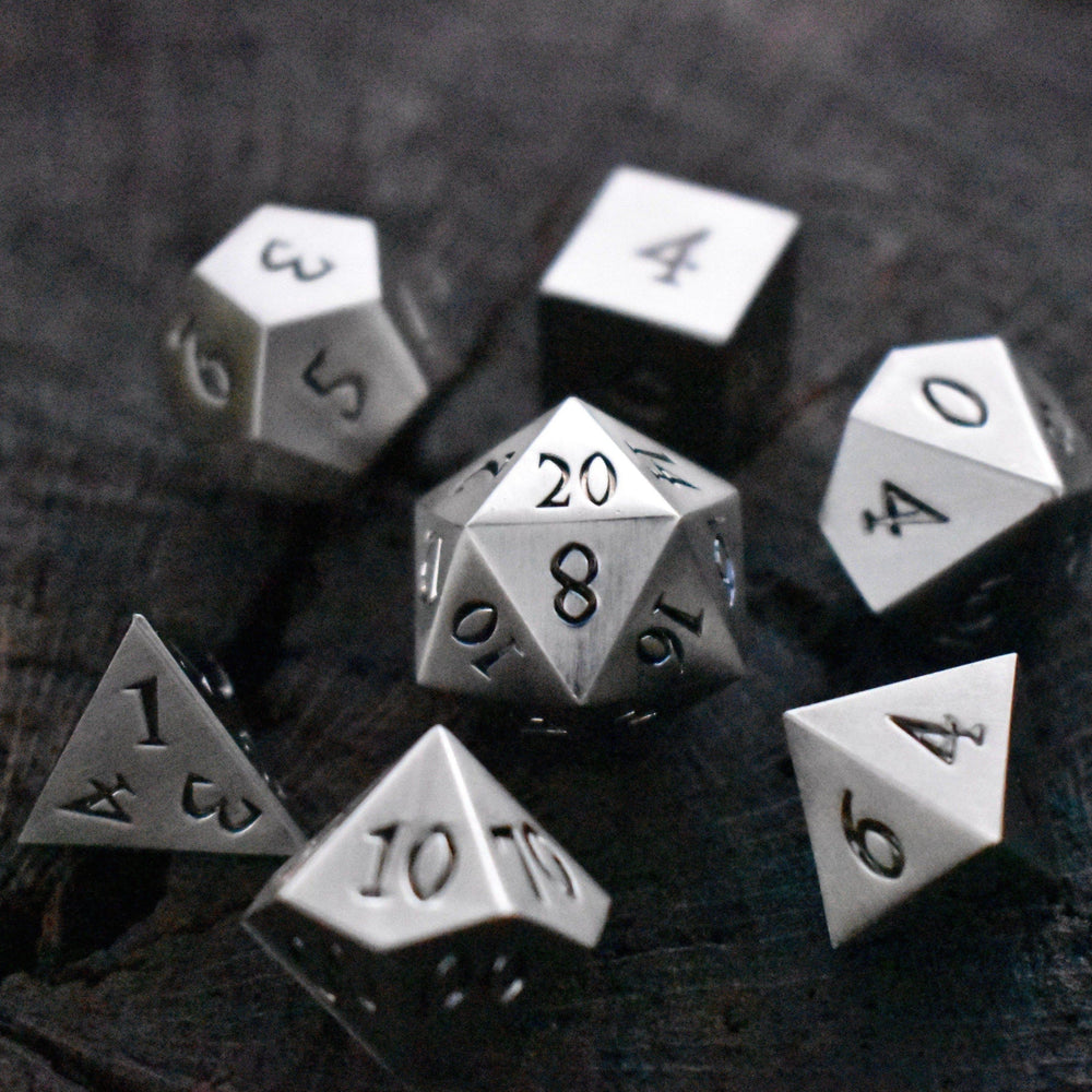 Brushed Silver Sharp-Edged Metal Dic (ONLINE ORDER ONLY)