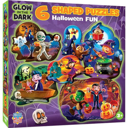 Glow in the Dark - Halloween Fun Mini Shaped Puzzles 6-Pack