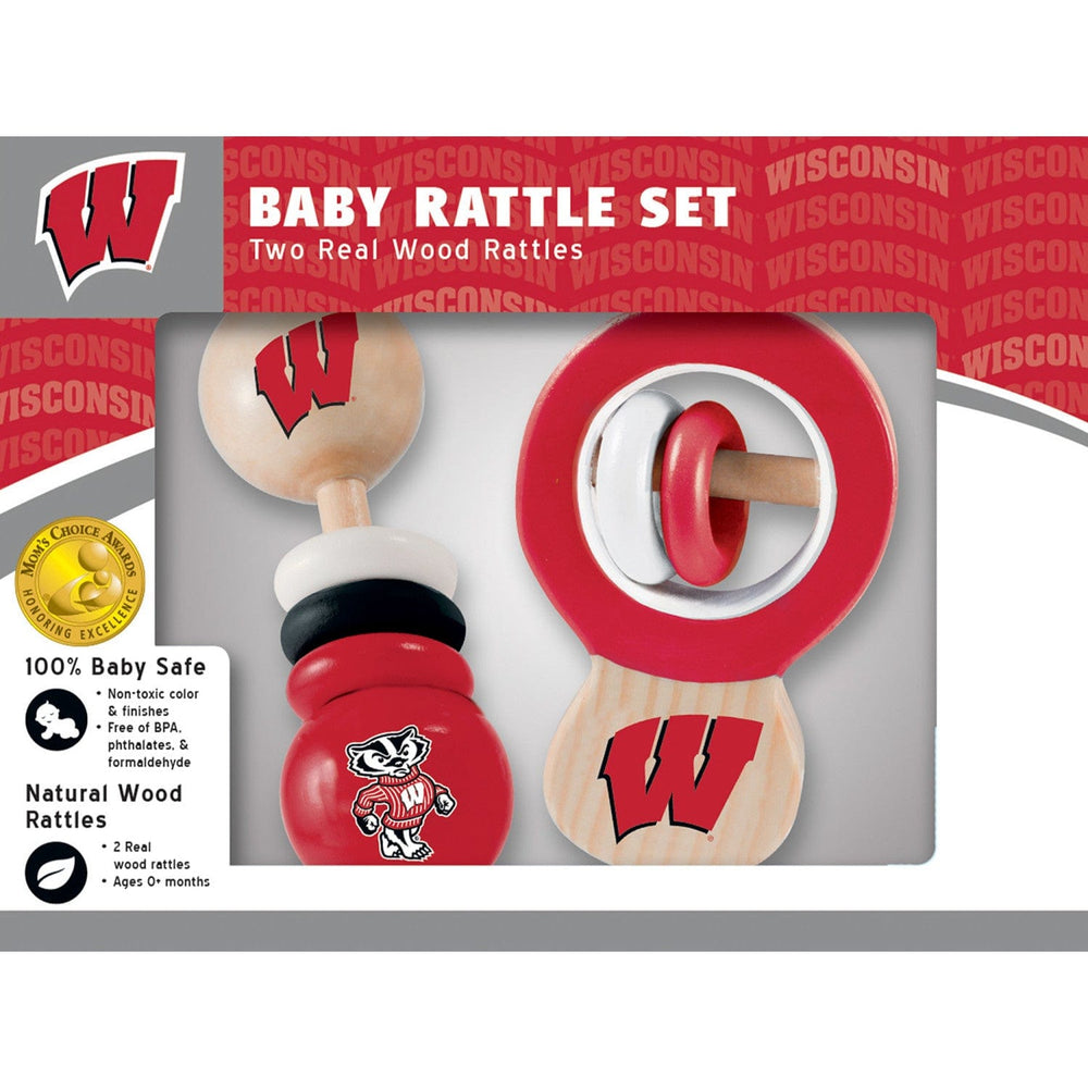 Wisconsin Badgers - Baby Rattles 2-Pack (ONLINE ORDER ONLY)
