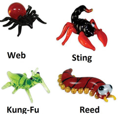 LookingGlass 4-Piece Set of Collectible Miniature 2 Inch Dungeon Monster Glass Figurines (ONLINE ORDER ONLY)