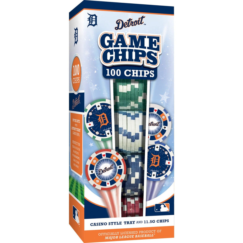 Detroit Tigers 100 Piece Poker Chips (ONLINE ORDER ONLY)
