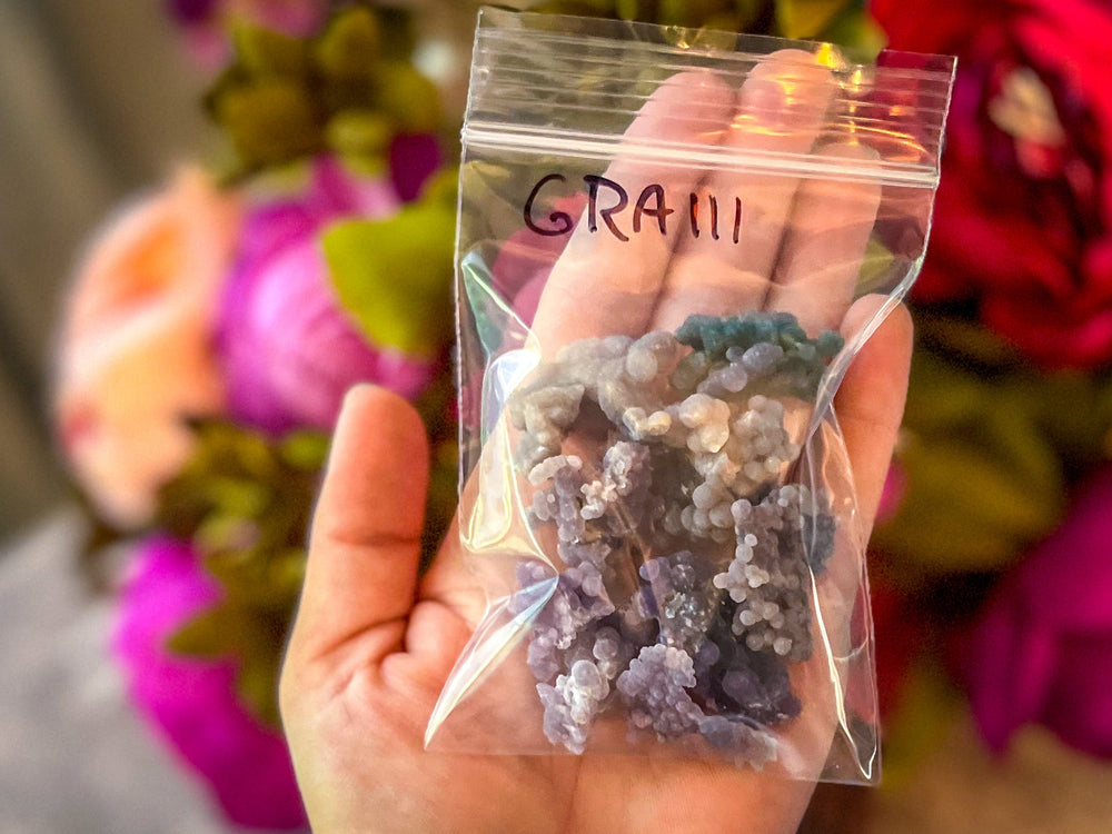 Bulk Raw Grape Agate, 50 Grams Bag! (ONLINE ORDER ONLY)