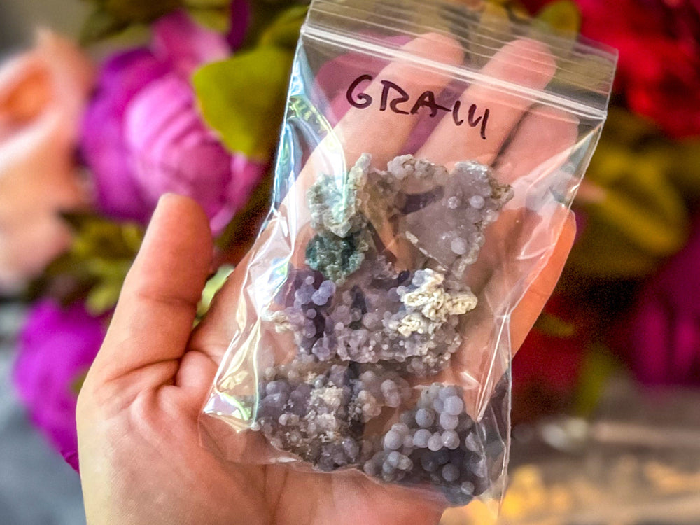 Bulk Raw Grape Agate, 50 Grams Bag! (ONLINE ORDER ONLY)
