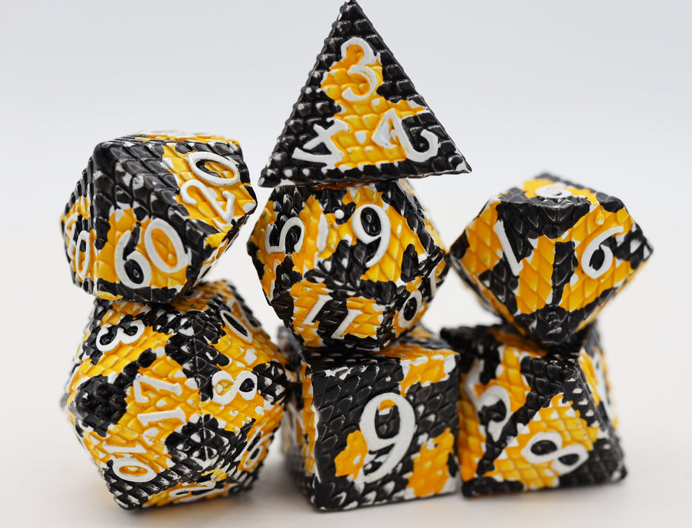 Dragon Scale: Bumblebee - Metal RPG Dice Set (ONLINE ORDER ONLY)