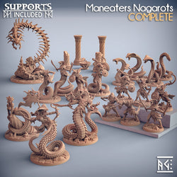 3D Printed Artisan Guild Nargskerak Darkscale Maneaters Nagarots 28mm 32mm (Online Only)