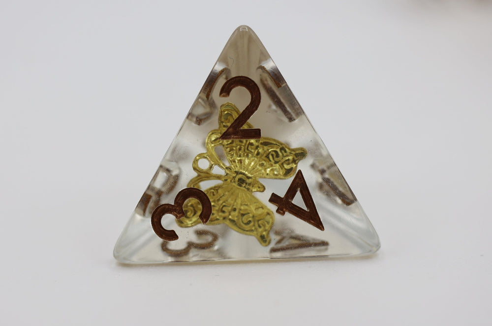 Gilded Butterfly RPG Dice Set (ONLINE ORDER ONLY)