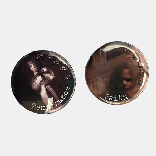 Faith & Temperance  (Lunch Money Button Men) (ONLINE ORDER ONLY)