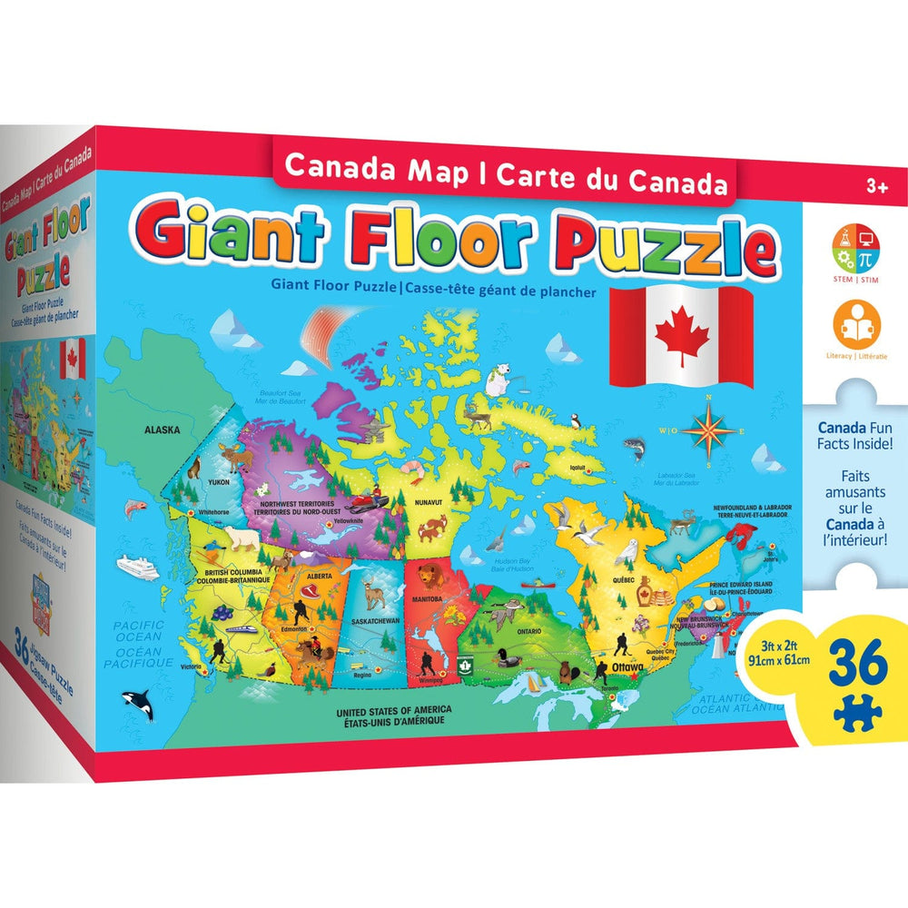 Educational - Canada Map 36 Piece Floor Jigsaw Puzzle (ONLINE ORDER ONLY)