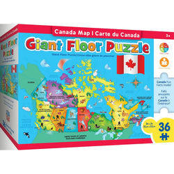 Educational - Canada Map 36 Piece Floor Jigsaw Puzzle (ONLINE ORDER ONLY)