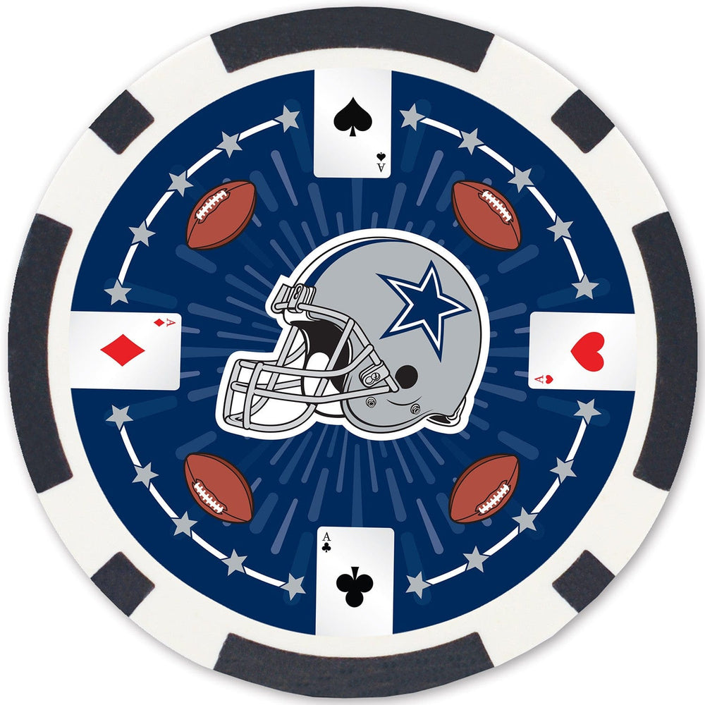 Dallas Cowboys 100 Piece Poker Chips (ONLINE ORDER ONLY)