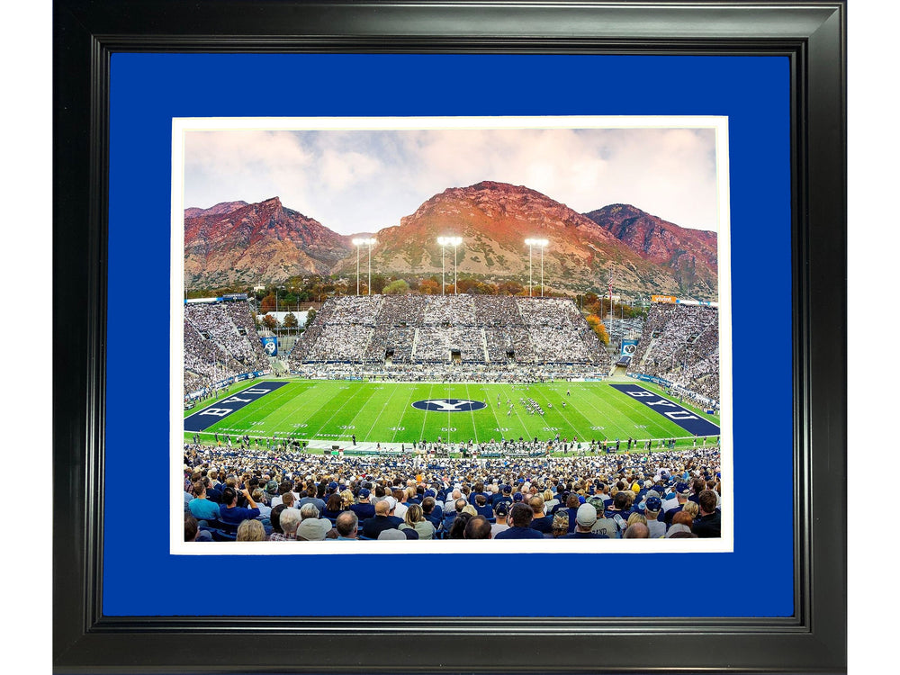 Framed LaVell Edwards Stadium BYU Cougars 11"x14" NCAA Football Photo Professionally Matted (ONLINE ORDER ONLY)