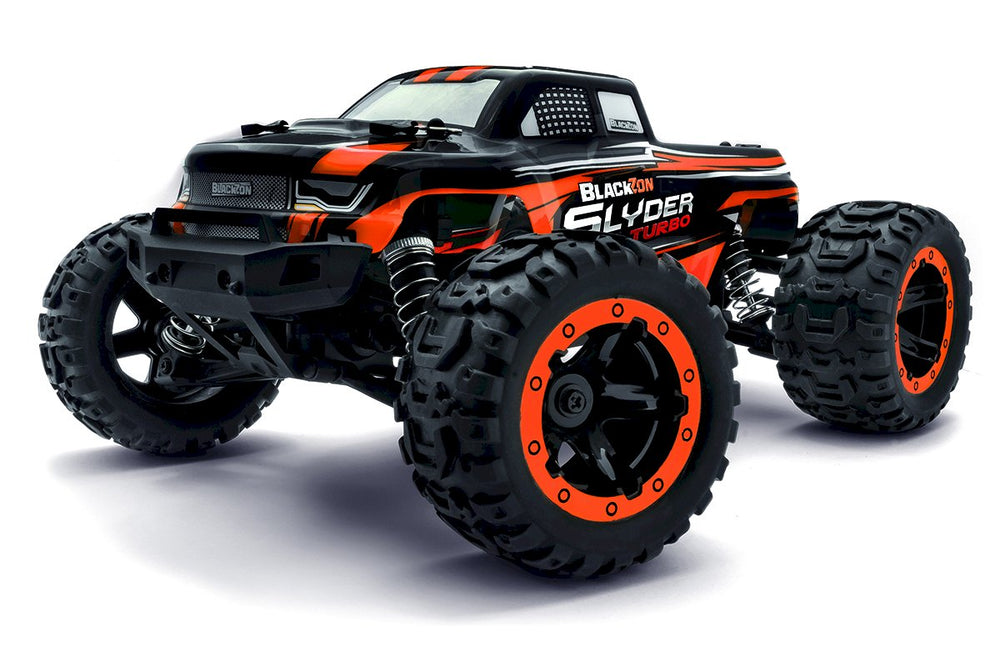 BlackZon Slyder MT Turbo 1/16 4WD 2S Brushless Monster Truck - Orange 540210 (ONLINE ORDER ONLY)