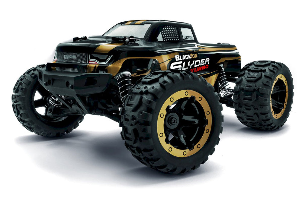 BlackZon Slyder MT Turbo 1/16 4WD 2S Brushless Monster Truck - Gold 540212 (ONLINE ORDER ONLY)
